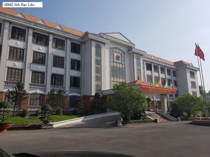 UBND tỉnh Bạc Liêu