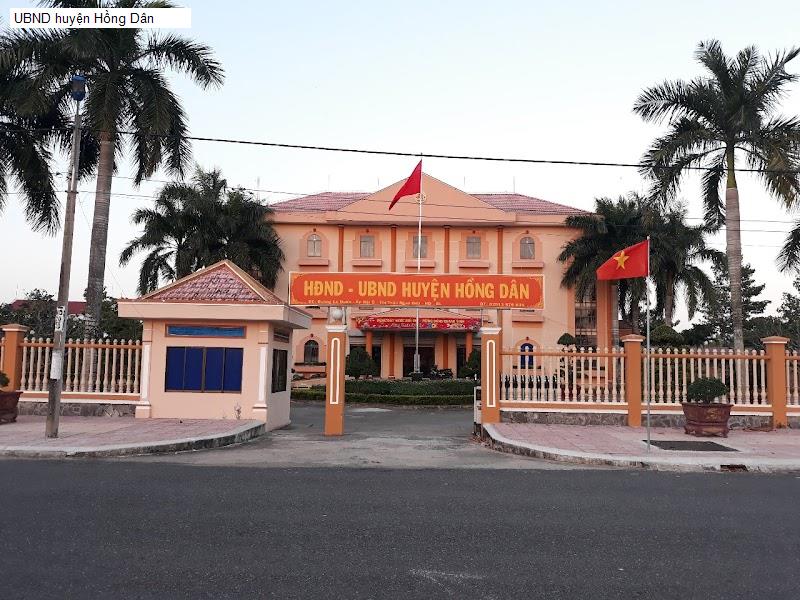 UBND huyện Hồng Dân