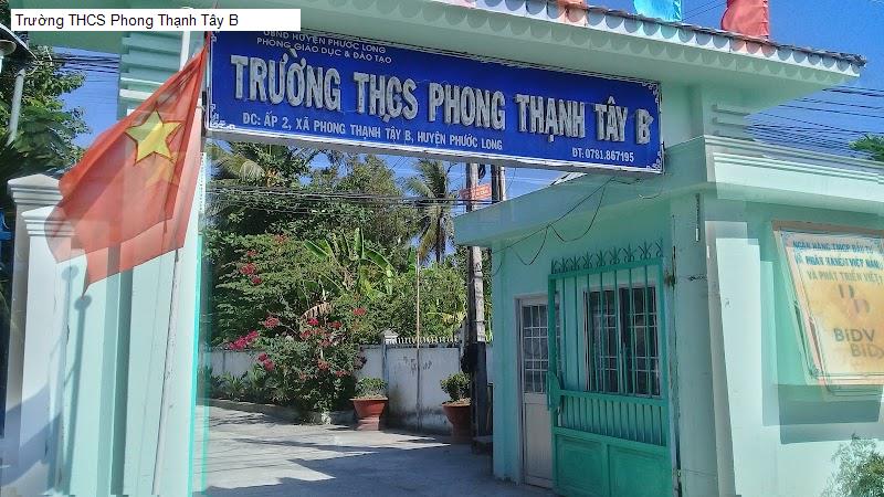 Trường THCS Phong Thạnh Tây B