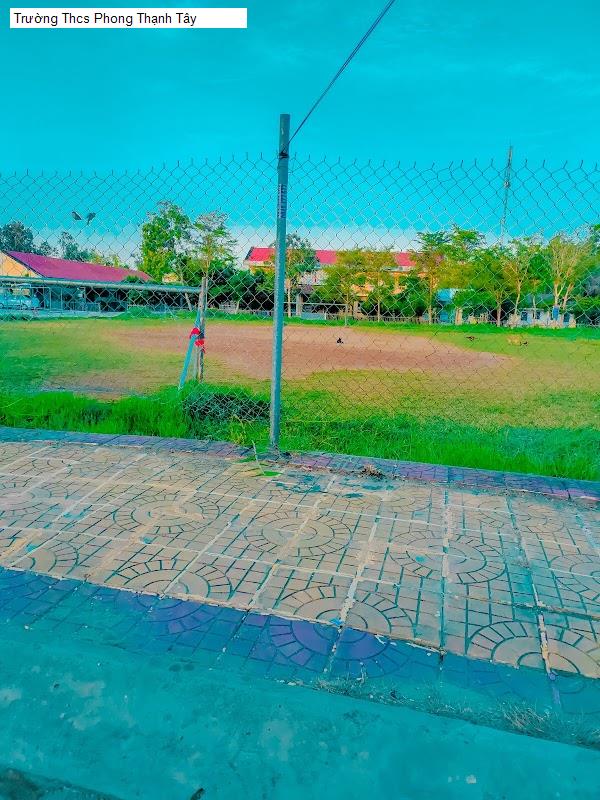 Trường Thcs Phong Thạnh Tây