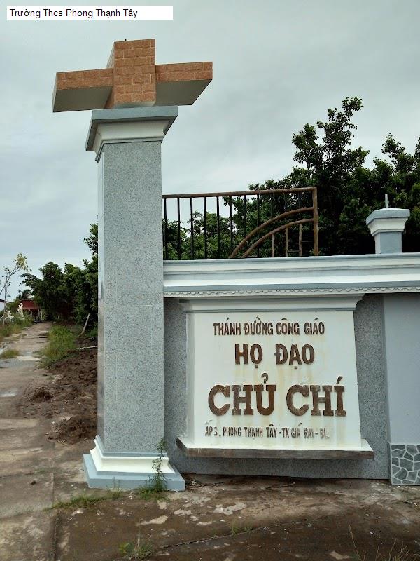 Trường Thcs Phong Thạnh Tây